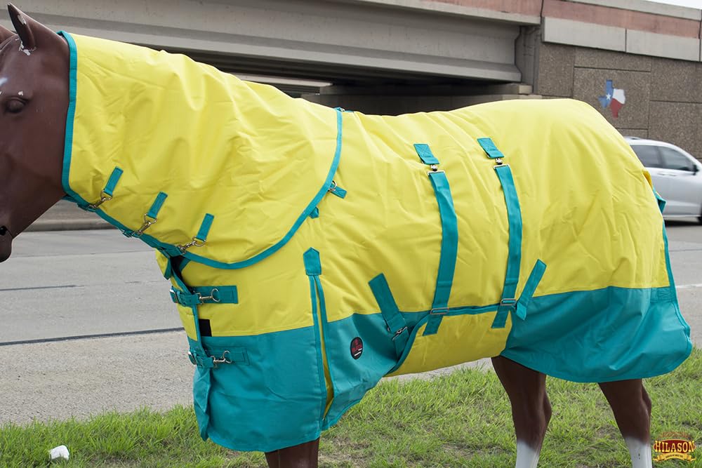 HILASON 1200D Winter Waterproof Turnout Horse Blanket Belly Wrap Neck Cover